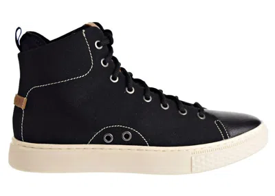Pre-owned Polo Ralph Lauren Men's  Dleaney Canvas Hightop Sneakers In Black