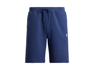 Pre-owned Polo Ralph Lauren Men's  Double Knit Tech Athletic Shorts In Blue Heather