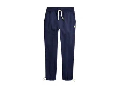 Pre-owned Polo Ralph Lauren Men's  Fleece Sweatpant In Cruise Navy Blue