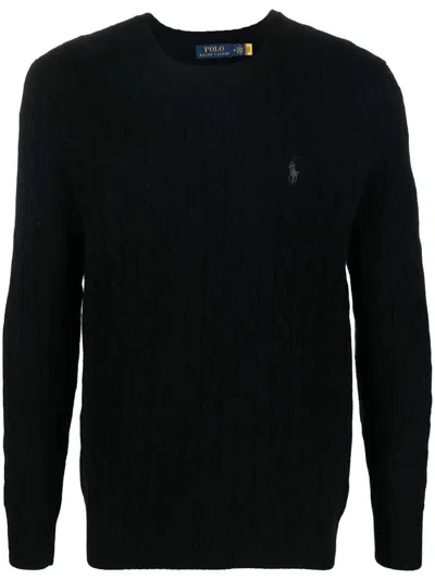 Pre-owned Polo Ralph Lauren Men's  Long Sleeve Pullover In Black