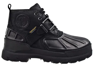 Pre-owned Polo Ralph Lauren Men's  Oslo Low Waterproof Boot Sneakers In Black