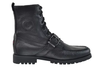 Pre-owned Polo Ralph Lauren Men's  Ranger Classic Boot Sneakers In Black