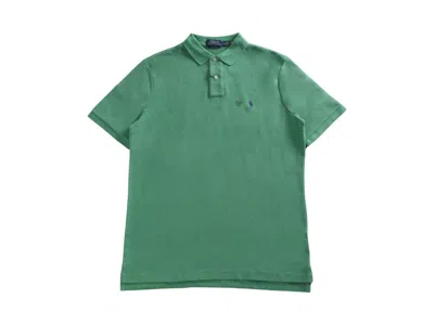 Pre-owned Polo Ralph Lauren Men's  Shortsleeve Mesh Polo In C Raft Green