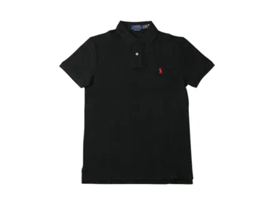 Pre-owned Polo Ralph Lauren Men's  Shortsleeve Slim Fit Mesh Polo In Polo Black