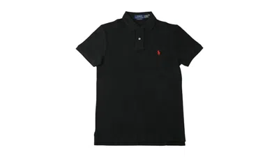Pre-owned Polo Ralph Lauren Men's  Shortsleevelim Fitesh Polo In Black