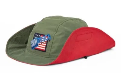 Pre-owned Polo Ralph Lauren Men's  Snow Beach Reversible Hat In Jungle