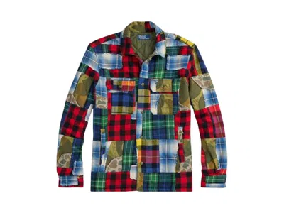 Pre-owned Polo Ralph Lauren Men's  Sport Shirt In Flannel Patchwork