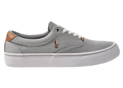 Pre-owned Polo Ralph Lauren Men's  Thorton Sneakers In Soft Grey