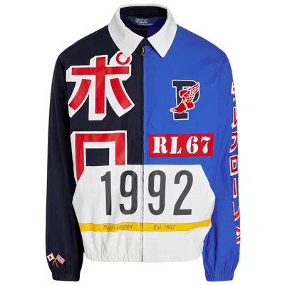 Pre-owned Polo Ralph Lauren Men's  Tokyo Stadium Jacket In Navy Blue