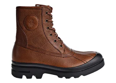 Pre-owned Polo Ralph Lauren Men's  Udel Duck Boot Sneakers In Brown