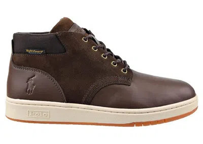 Pre-owned Polo Ralph Lauren Men's  Waterproof Sneaker Boot Sneakers In Brown