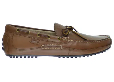 Pre-owned Polo Ralph Lauren Men's  Wyndings Slipon Driver Tan Sneakers In Polo Tan
