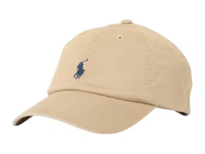 Pre-owned Polo Ralph Lauren Men's  X Beams Embroidery Chino Cap In Khaki In Brown