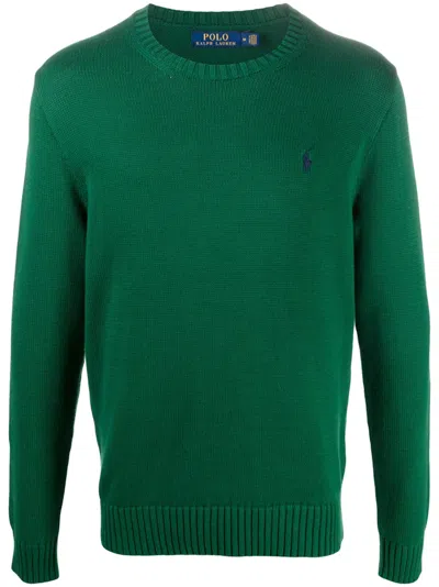 Pre-owned Polo Ralph Lauren Men's Polo Shirt Ralph Lauren Cotton Crewneck Sweatshirt Sweater In Green