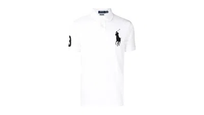 Pre-owned Polo Ralph Lauren Men's Polo Shirt Ralph Lauren Custom Slim In White