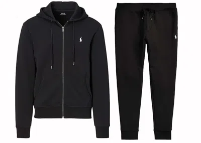 Pre-owned Polo Ralph Lauren Men's Polo Shirt Ralph Lauren Doubleknit Fullzip Hoodie And Doubleknit Jogger Pant Set In Polo Shirt