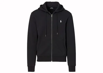 Pre-owned Polo Ralph Lauren Men's Polo Shirt Ralph Lauren Doubleknit Fullzip Hoodie In Polo Shirt Black