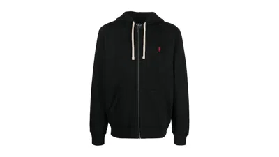 Pre-owned Polo Ralph Lauren Men's Polo Shirt Ralph Lauren Fleece Fullzip Hoodie In Black