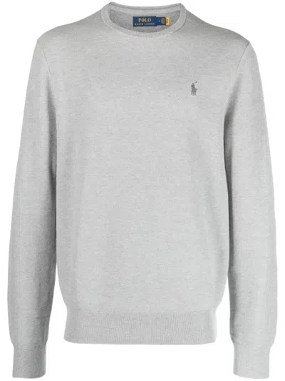 Pre-owned Polo Ralph Lauren Men's Polo Shirt Ralph Lauren Long Sleeve Cotton Crewneck Sweatshirt Sweater In Andover Heather