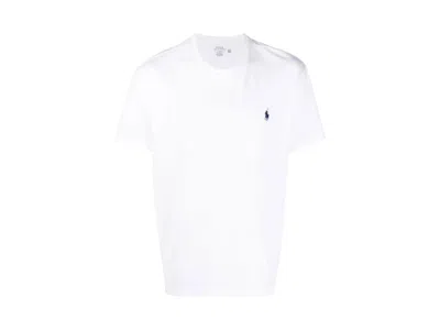 Pre-owned Polo Ralph Lauren Men's Polo Shirt Ralph Lauren Shor Sleeve Crewneck Sweatshirt Classic Fi Shir /whie In T/white