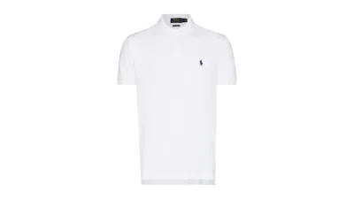 Pre-owned Polo Ralph Lauren Men's Polo Shirt Ralph Lauren Short Sleeve Mesh Custom Slim Fit Polo Shirt In White