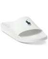 Polo Ralph Lauren Signature Pony Slide In White,navy