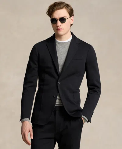 Polo Ralph Lauren Men's Polo Soft Double-knit Suit Jacket In Black