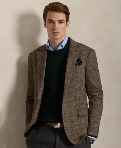 Polo Ralph Lauren Men's Polo Soft Modern Glen Plaid Sport Coat In Brown