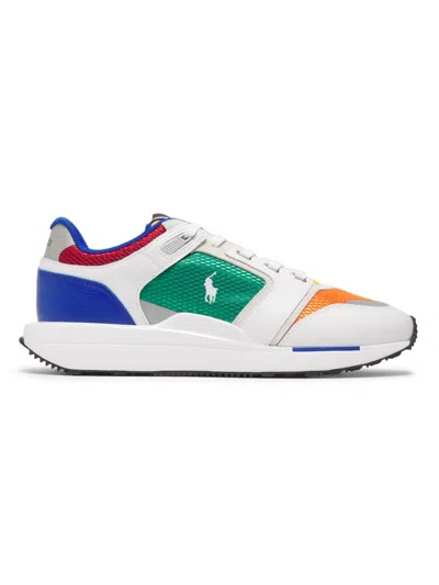 Polo Ralph Lauren Men's Pony Mesh Low-top Sneakers In Multi
