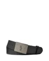 Polo Ralph Lauren Pony Logo Buckle Belt In Black