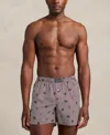 Polo Ralph Lauren Men's Printed Elastic Waist Boxers In Gray