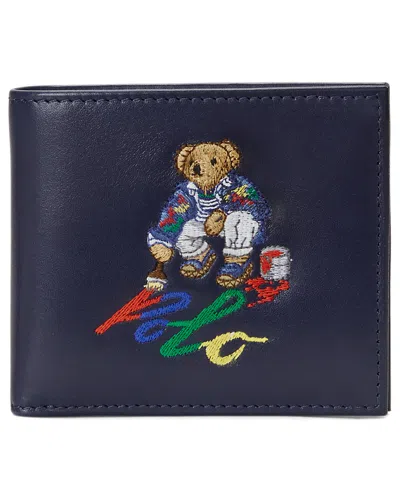 Polo Ralph Lauren Men's Printed Polo Bear Billfold Wallet In Navy
