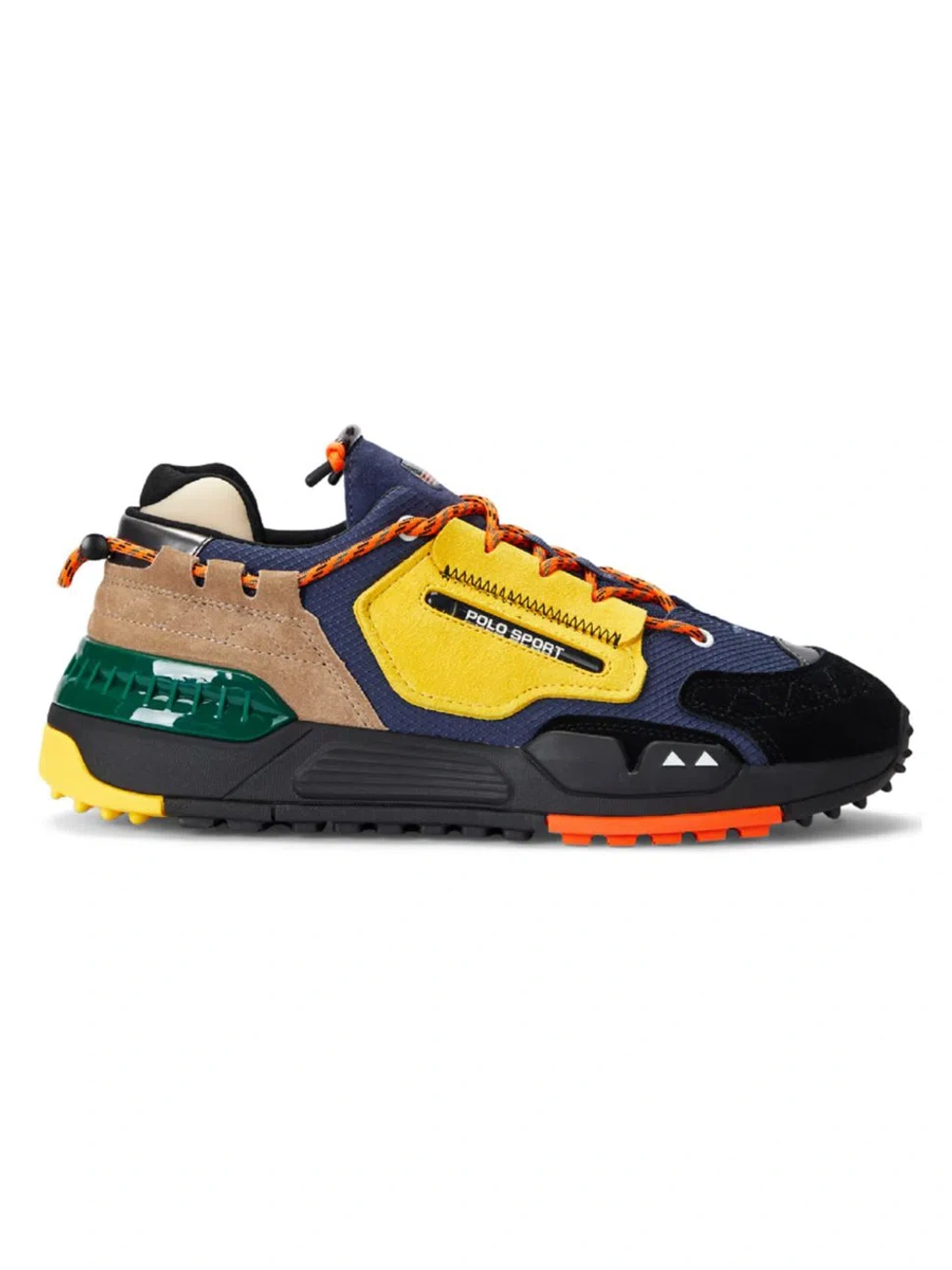 Polo Ralph Lauren Men's Ps200 Colorblocked Trail Sneakers In Navy