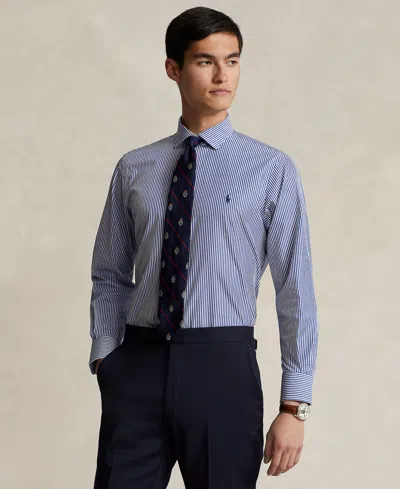 Polo Ralph Lauren Men's Purepress Cotton Oxford Shirt In Royal,white
