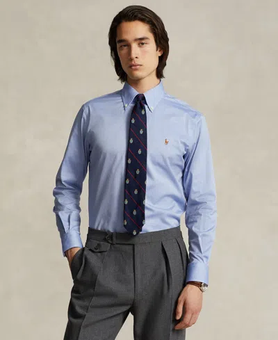 Polo Ralph Lauren Men's Purepress Cotton Oxford Shirt In True,blue White