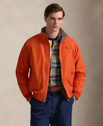 Polo Ralph Lauren Men's Raglan-sleeve Jacket In Orange