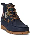 Polo Ralph Lauren Men's Ranger Mid Suede & Twill Boots In Blue