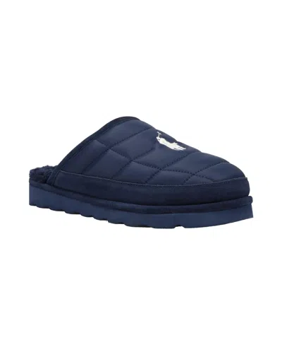 Polo Ralph Lauren Men's Reade Scuff Slippers In Navy,white