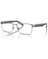 Polo Ralph Lauren Men's Rectangle Eyeglasses, Ph1157 55 In Shiny Gunmetal