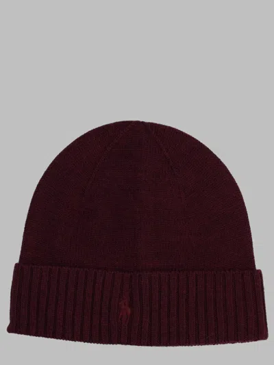 Polo Ralph Lauren Men's Red Wool-blend Polo Cap In Burgundy