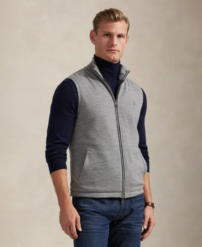 Polo Ralph Lauren Men's Reversible Sweater Vest In Gray