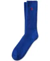 Polo Ralph Lauren Men's Ribbed Embroidered Pony Socks In Cobalt Blu