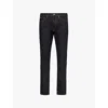 Polo Ralph Lauren Mens Rinse Stretch Parkside Brand Patch Straight-leg Regular-fit Denim-blend Jeans In Rinse Stretch
