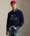 Polo Ralph Lauren Men's Rl Fleece I Heart Polo Sweatshirt In Blue