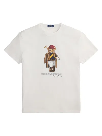 Polo Ralph Lauren Cotton Polo Bear T-shirt In White