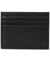 Polo Ralph Lauren Men's Saffiano Leather Card Case In Black