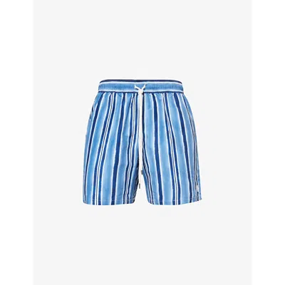 POLO RALPH LAUREN POLO RALPH LAUREN MEN'S SALT WASHED AWNING TRAVELLER LOGO-EMBROIDERED RECYCLED-POLYESTER SWIM SHORTS