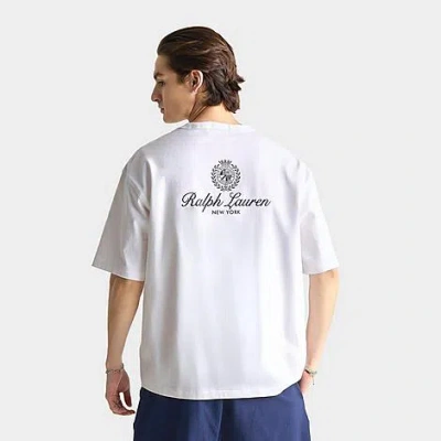 Polo Ralph Lauren Men's Script Crest Logo T-shirt In White