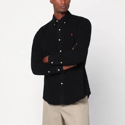 Polo Ralph Lauren Tailored Shirt Button-down Collar In Black