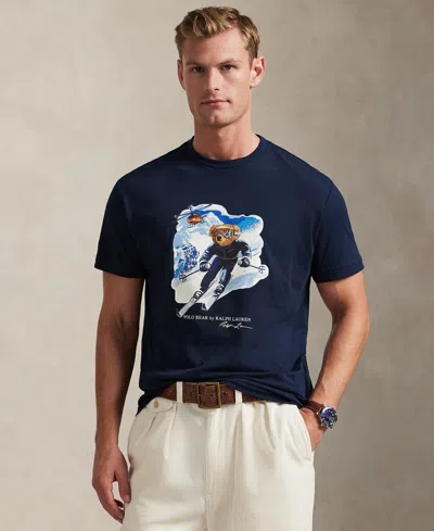 Polo Ralph Lauren Men's Short Sleeve Polo Bear T-shirt In Blue